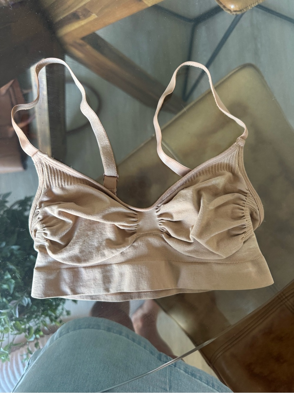 SKIMS Light Beige Seamless Bralette